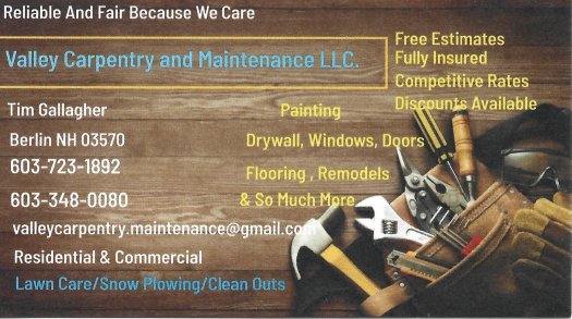 Valley Carpentry and Maintenance LLC